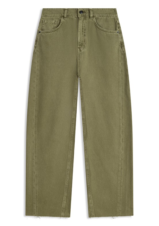 TWİST - TS1260018033 Kadın Yeşil Normal Bel Jean Pantolon