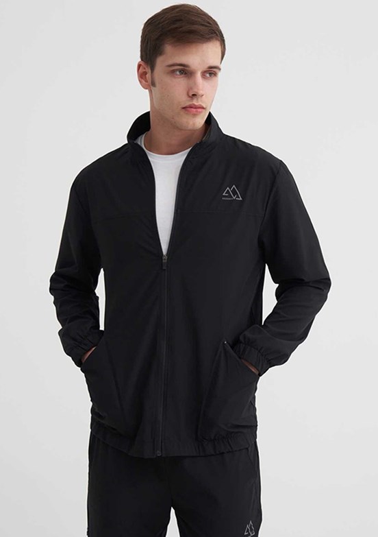 CAZADOR - 50010 Erkek Siyah Fermuarlı Sweatshirt