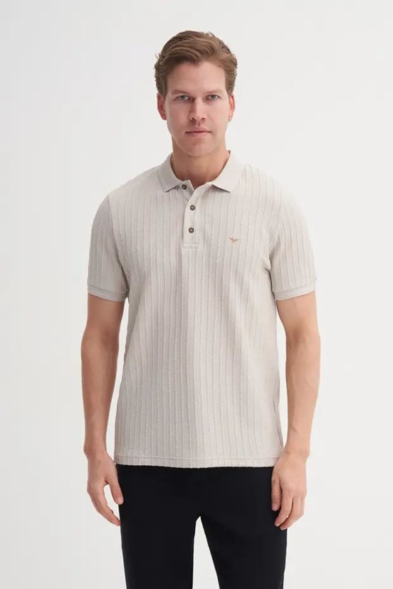 CAZADOR - CAZ 40520 Erkek Gri Polo Yaka T-Shırt