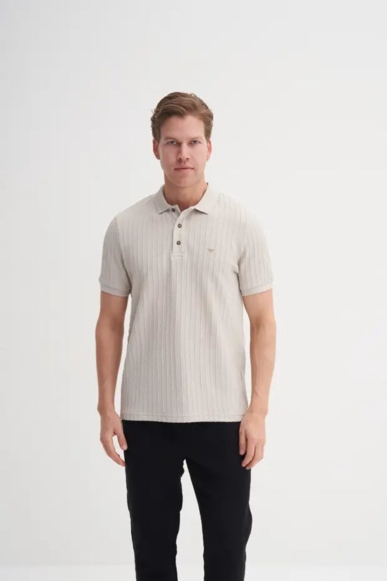 CAZADOR - CAZ 40520 Erkek Gri Polo Yaka T-Shırt