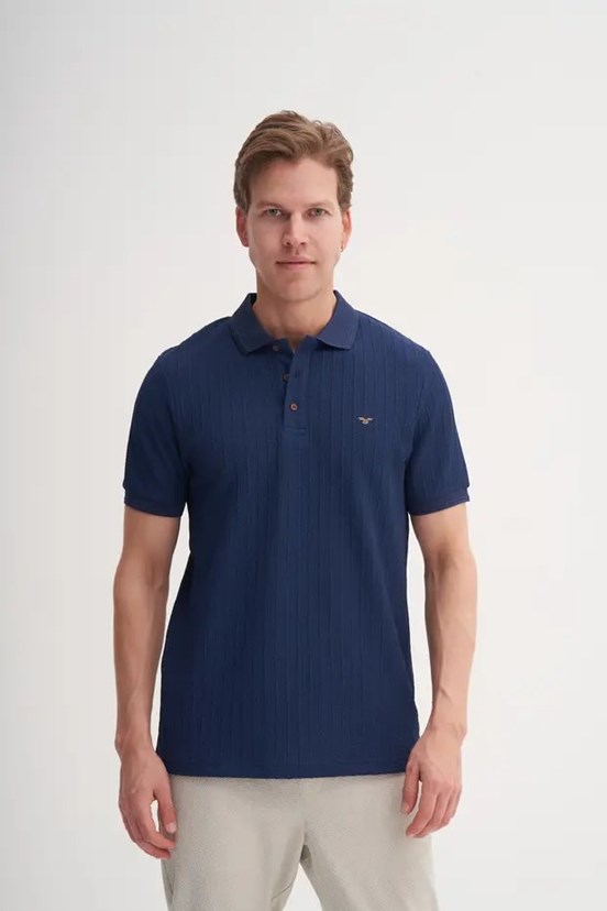 CAZADOR - CAZ 40520 Erkek Lacivert Polo Yaka T-Shırt