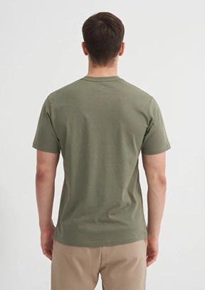 CAZADOR - 40850 Erkek Yeşil Bisiklet Yaka T-Shirt
