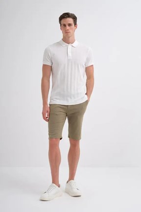 CAZADOR - CAZ 41020 Erkek Beyaz Polo Yaka T-Shırt