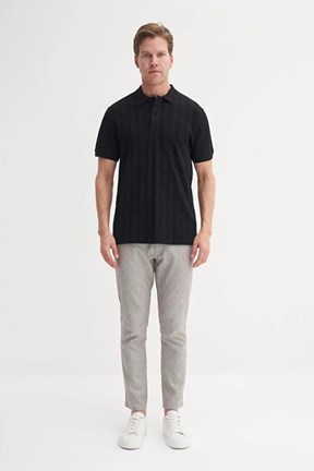 CAZADOR - CAZ 41020 Erkek Siyah Polo Yaka T-Shırt