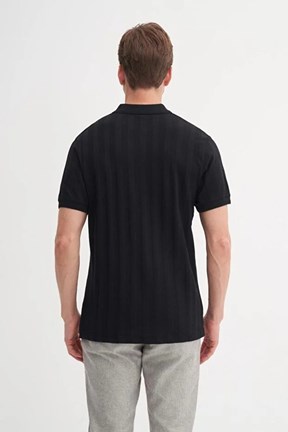 CAZADOR - CAZ 41020 Erkek Siyah Polo Yaka T-Shırt