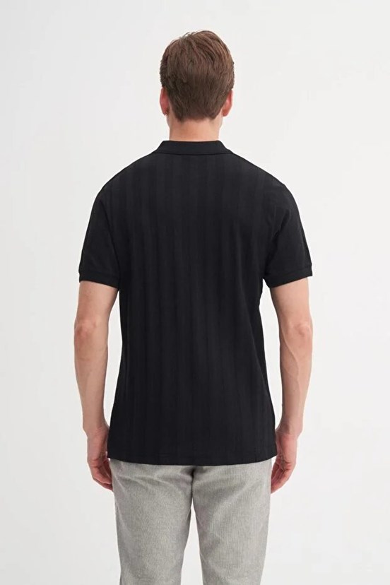 CAZADOR - CAZ 41020 Erkek Siyah Polo Yaka T-Shırt