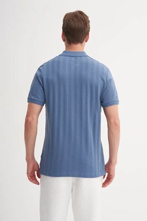 CAZADOR - CAZ 41020 Erkek İndigo Polo Yaka T-Shırt