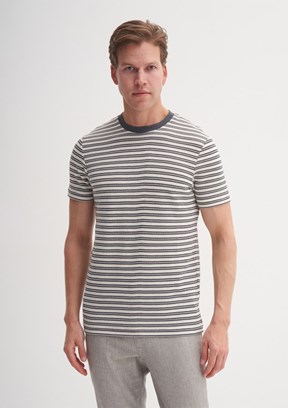 CAZADOR - 41830 Erkek Antrasit Bisiklet Yaka T-Shirt