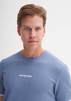 CAZADOR - 42430 Erkek Lacivert Bisiklet Yaka T-Shirt