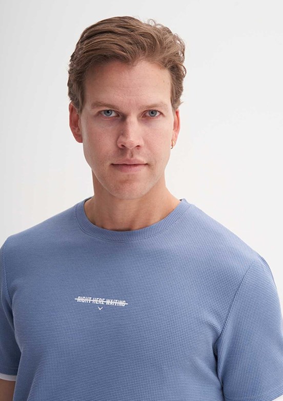 CAZADOR - 42430 Erkek Lacivert Bisiklet Yaka T-Shirt