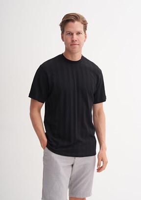 CAZADOR - 42770 Erkek Siyah Bisiklet Yaka T-Shirt