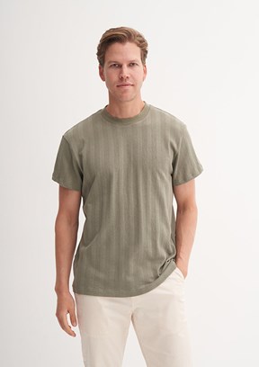 CAZADOR - 42770 Erkek Yeşil Bisiklet Yaka T-Shirt