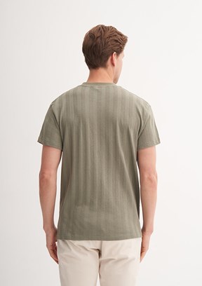 CAZADOR - 42770 Erkek Yeşil Bisiklet Yaka T-Shirt