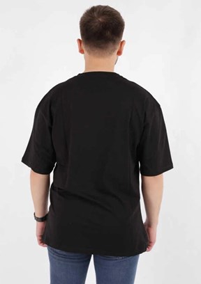CAZADOR - 44170 Erkek Siyah Bisiklet Yaka T-Shirt