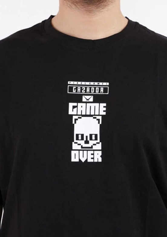 CAZADOR - 44170 Erkek Siyah Bisiklet Yaka T-Shirt