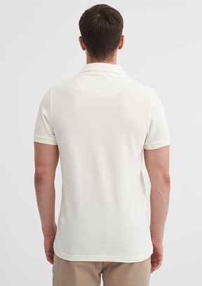 CAZADOR - 46130 Erkek Beyaz Polo Yaka T-Shirt