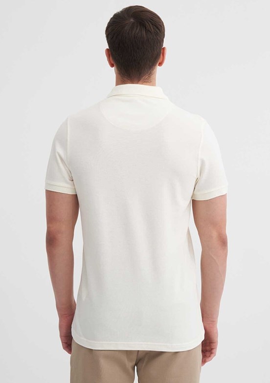 CAZADOR - 46130 Erkek Beyaz Polo Yaka T-Shirt