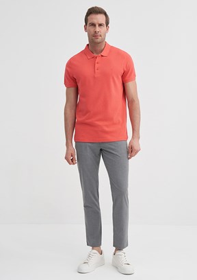 CAZADOR - 46130 Erkek Nar Çiçeği Polo Yaka T-Shirt