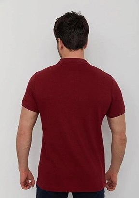 CAZADOR - 46130 Erkek Bordo Polo Yaka T-Shirt