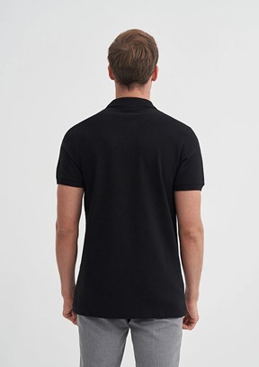 CAZADOR - 46130 Erkek Siyah Polo Yaka T-Shirt
