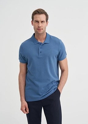 CAZADOR - 46130 Erkek Mavi Polo Yaka T-Shirt