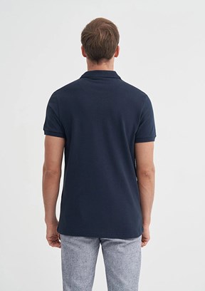 CAZADOR - 46130 Erkek Lacivert Polo Yaka T-Shirt
