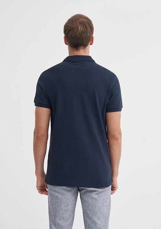 CAZADOR - 46130 Erkek Lacivert Polo Yaka T-Shirt