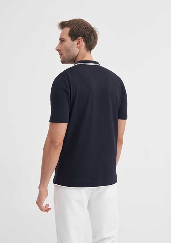 CAZADOR - 30370 Erkek Lacivert Triko T-Shirt