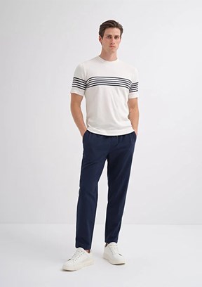 CAZADOR - 30400 Erkek Beyaz Triko T-Shirt