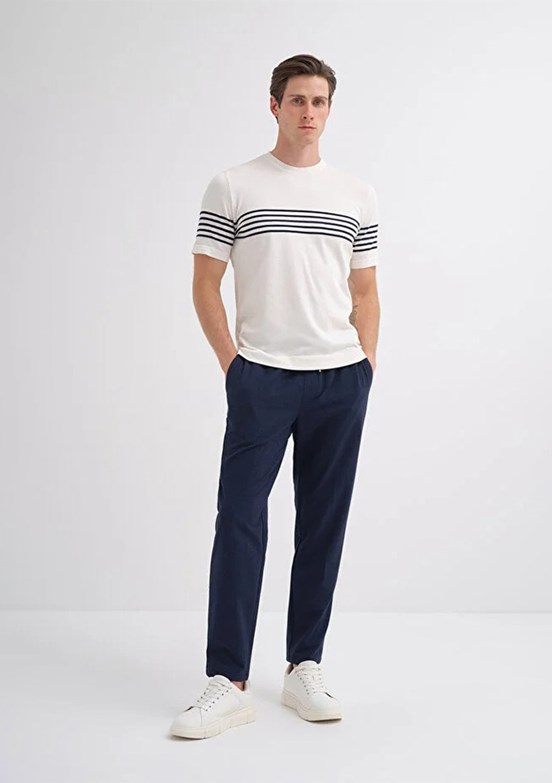 CAZADOR - 30400 Erkek Beyaz Triko T-Shirt