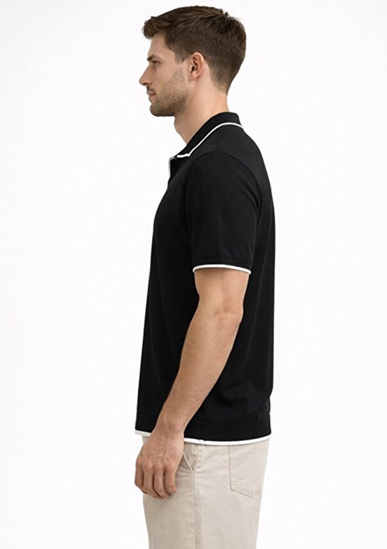 CAZADOR - 34125 Erkek Siyah Triko T-Shirt