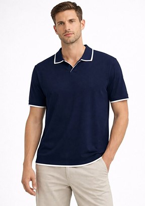 CAZADOR - 34125 Erkek Lacivert Triko T-Shirt