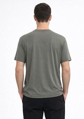 CAZADOR - 44105 Erkek Yeşil Bisiklet Yaka T-Shirt