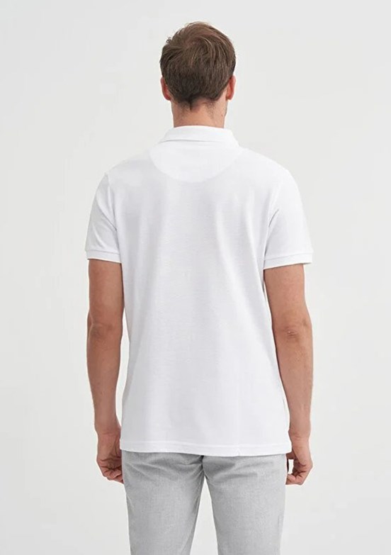 CAZADOR - CAZ 46130 Erkek Beyaz Polo Yaka T-Shırt