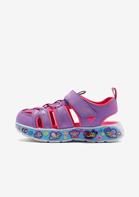 SKECHERS Play Scene Splash - Cute Crew Mor Kız Çocuk Sandalet