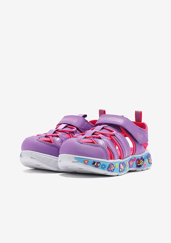 SKECHERS Play Scene Splash - Cute Crew Mor Kız Çocuk Sandalet