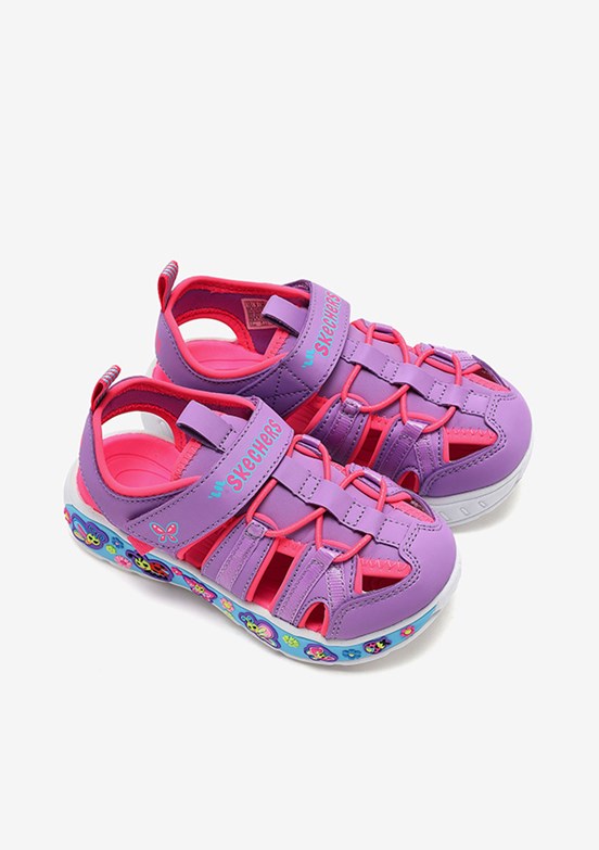 SKECHERS Play Scene Splash - Cute Crew Mor Kız Çocuk Sandalet
