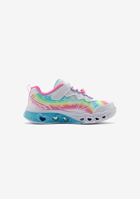 SKECHERS Flutter Heart Lights Beyaz Kız Çocuk Işıklı Yürüyüş Ayakkabısı