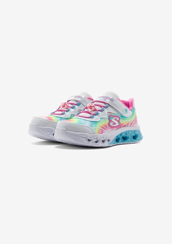 SKECHERS Flutter Heart Lights Beyaz Kız Çocuk Işıklı Yürüyüş Ayakkabısı
