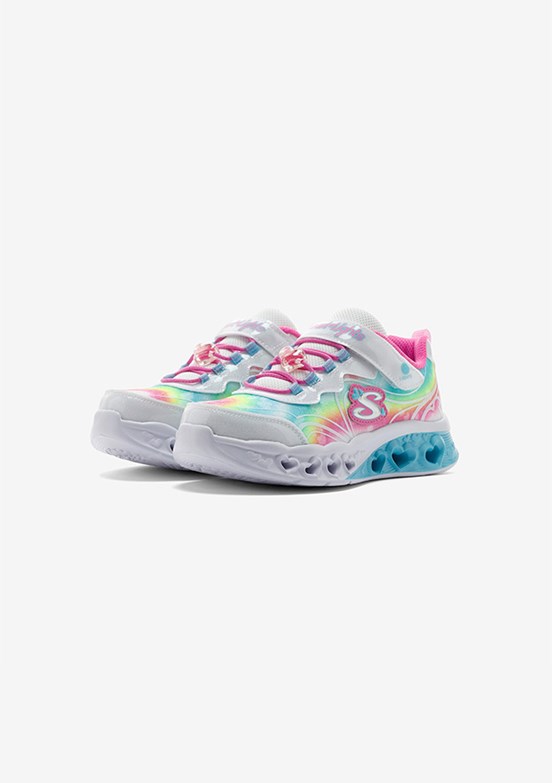 SKECHERS Flutter Heart Lights Beyaz Kız Çocuk Işıklı Yürüyüş Ayakkabısı
