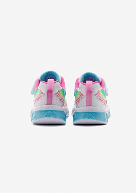 SKECHERS Flutter Heart Lights Beyaz Kız Çocuk Işıklı Yürüyüş Ayakkabısı