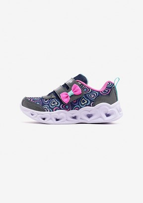 SKECHERS Heart Lights Boogie Land - 303258N LVMT Kız Çocuk Mor Yürüyüş Ayakkabısı