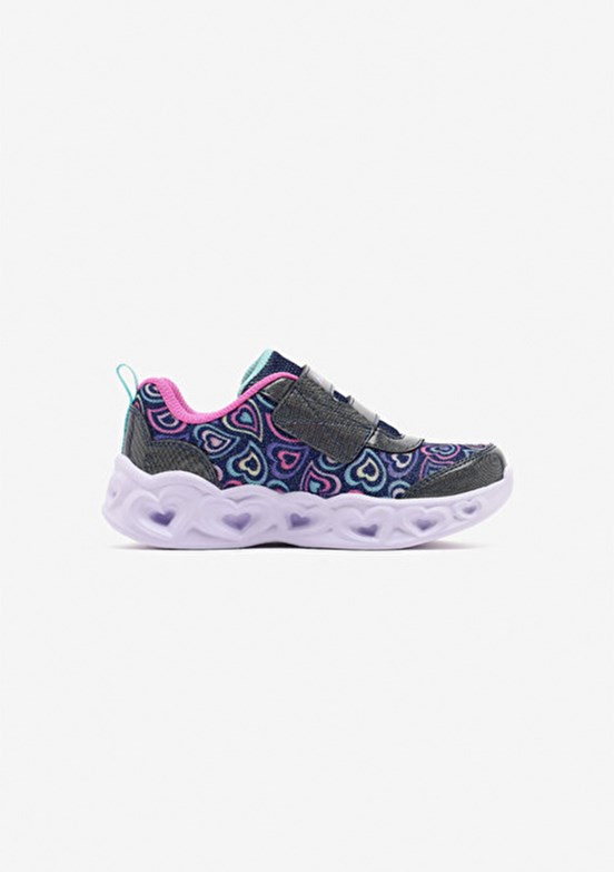 SKECHERS Heart Lights Boogie Land - 303258N LVMT Kız Çocuk Mor Yürüyüş Ayakkabısı