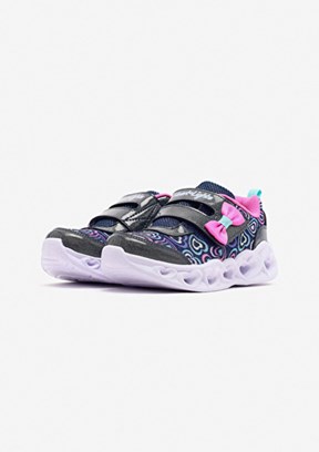 SKECHERS Heart Lights Boogie Land - 303258N LVMT Kız Çocuk Mor Yürüyüş Ayakkabısı