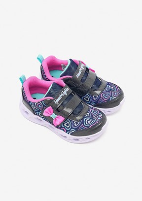 SKECHERS Heart Lights Boogie Land - 303258N LVMT Kız Çocuk Mor Yürüyüş Ayakkabısı