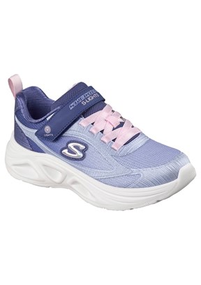 SKECHERS Sola Glow 2.0 - Dazzle Steps Lacivert-Pembe Kız Çocuk Işıklı Yürüyüş Ayakkabı