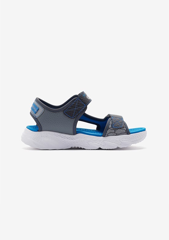 SKECHERS S-lights: Creature-Splash Gri Erkek Çocuk Sandalet