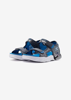 SKECHERS S-lights: Creature-Splash Gri Erkek Çocuk Sandalet