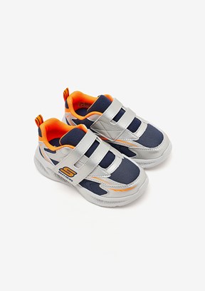 SKECHERS Meteor-lights - 401498N NVLM Erkek Çocuk Gri Yürüyüş Ayakkabısı