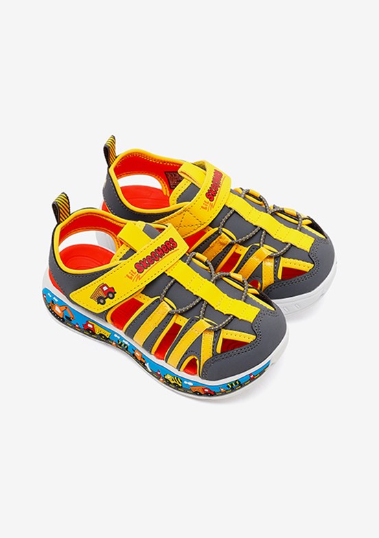 SKECHERS Play Scene Splash - 407041N CCYL Erkek Çocuk Gri Sandalet